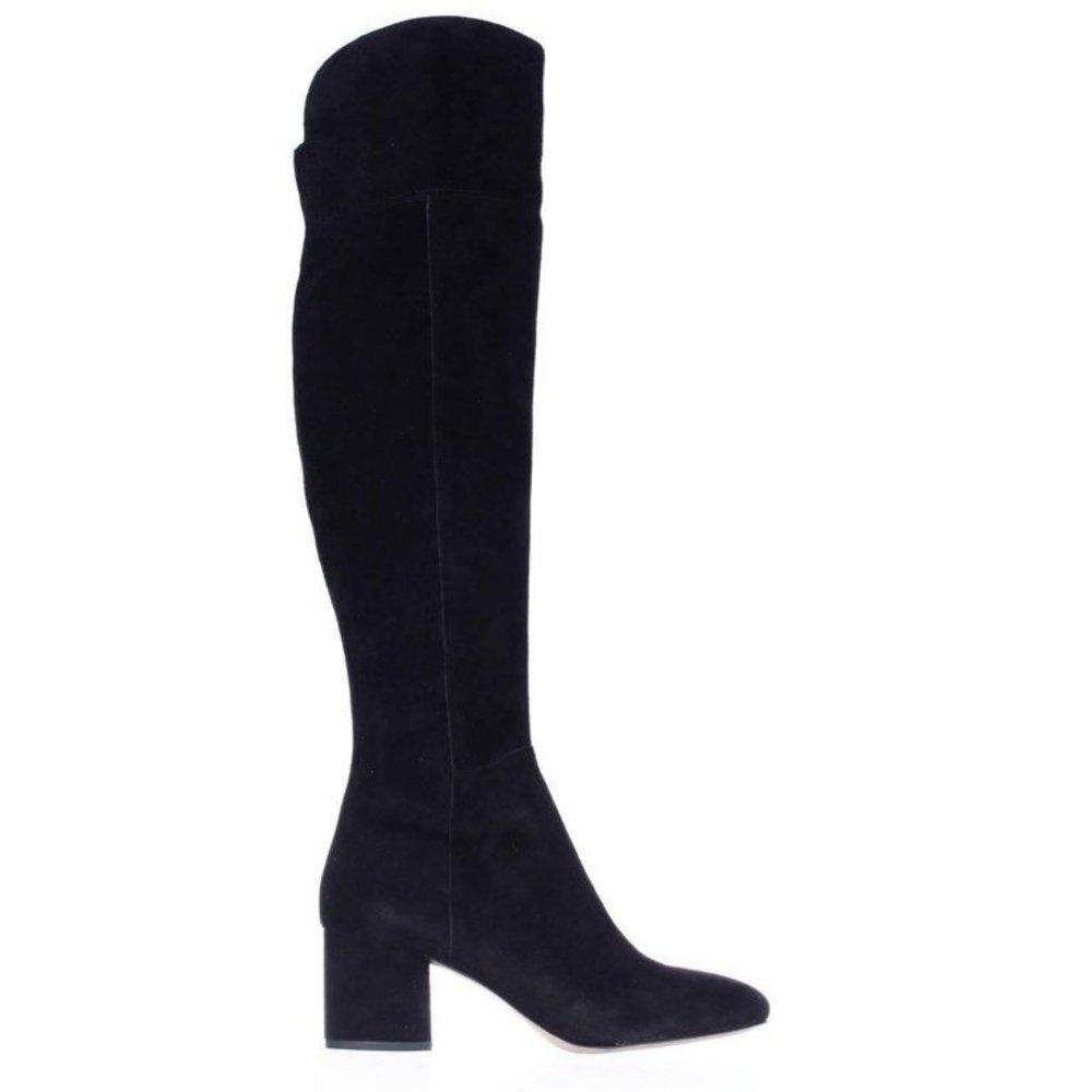 Franco Sarto Kerri Over The Knee Boots in Black Leather